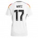 Maillot de foot Allemagne Florian Wirtz #17 Domicile vêtements Femmes Europe 2024 Manches Courtes